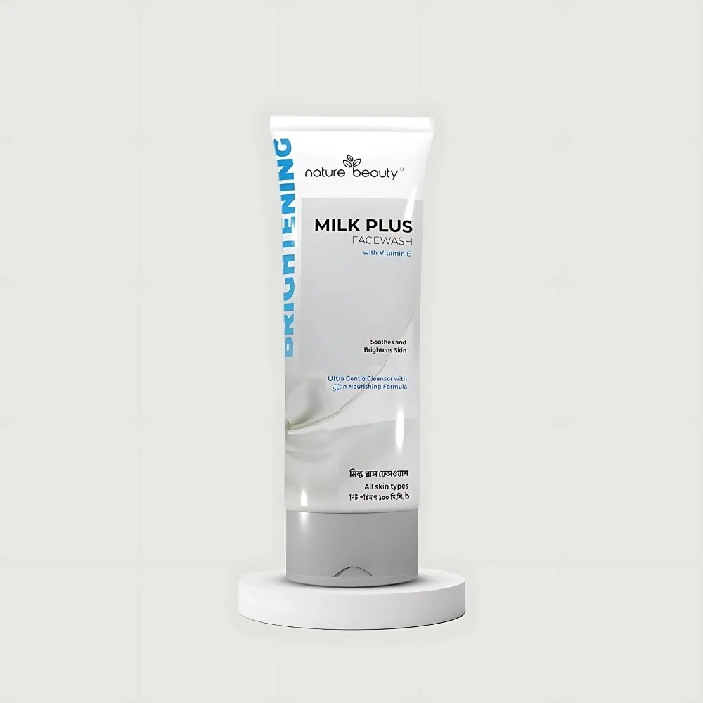 Nature Beauty Milk Plus Face Wash with Vitamin E 100ml