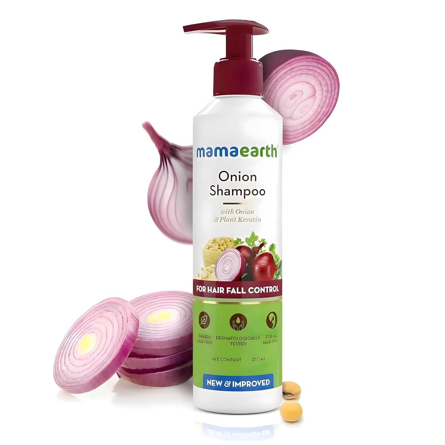 Mamaearth Onion Hair Fall Control Shampoo With Plant Keratin 250ml