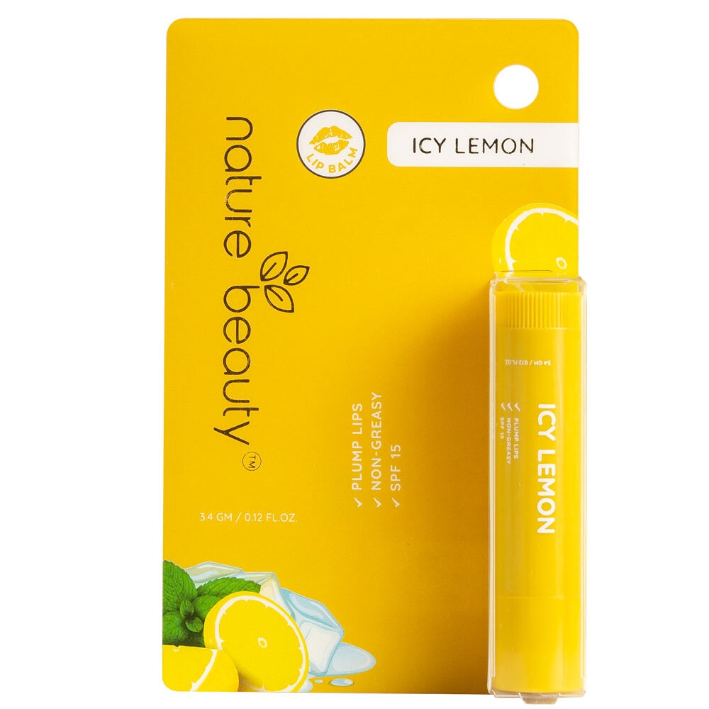 Nature Beauty Icy Lemon Non-Greasy Lip Balm 3.4g
