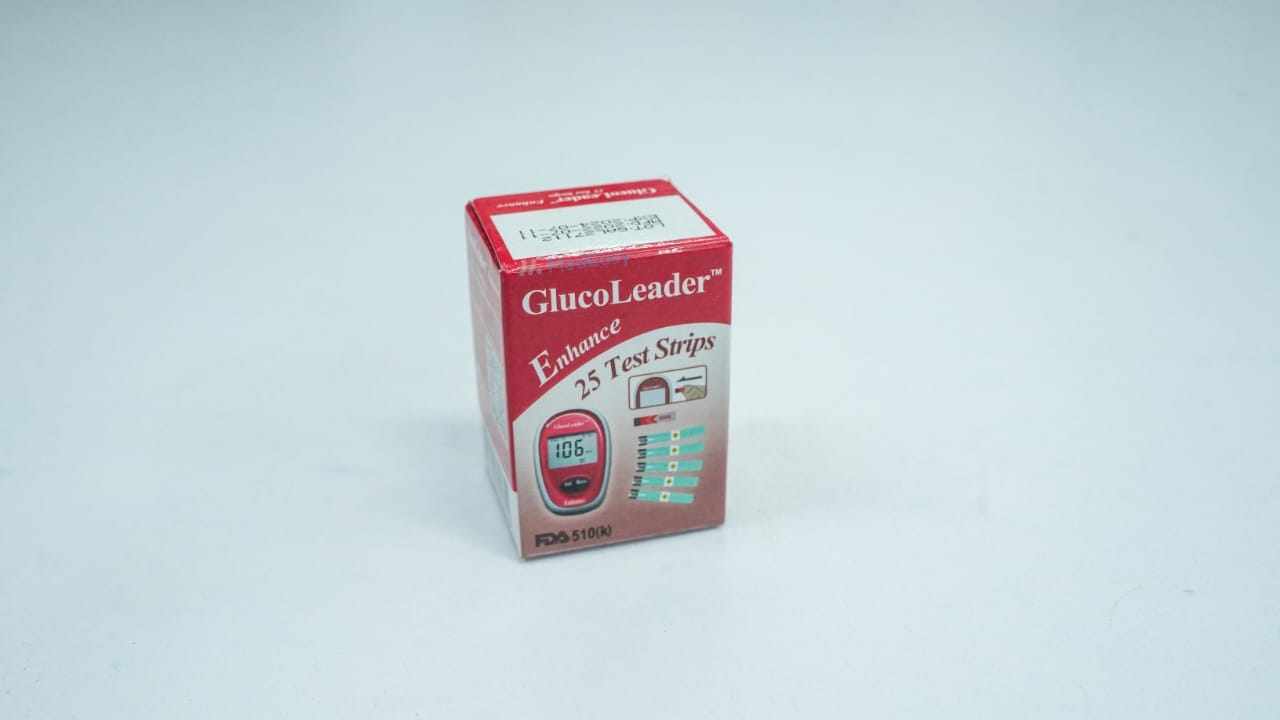 GlucoLeader Enhance Red Test Strip
