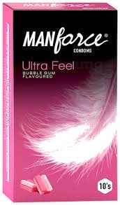 Manforce Ultra Feel Bubblegum Flavoured Condom 10pc