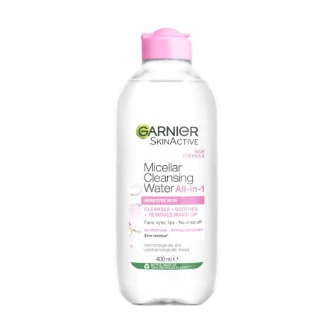 Garnier Micellar Cleansing Water All-in-1 For Sensitive Skin 400ml (Indo)