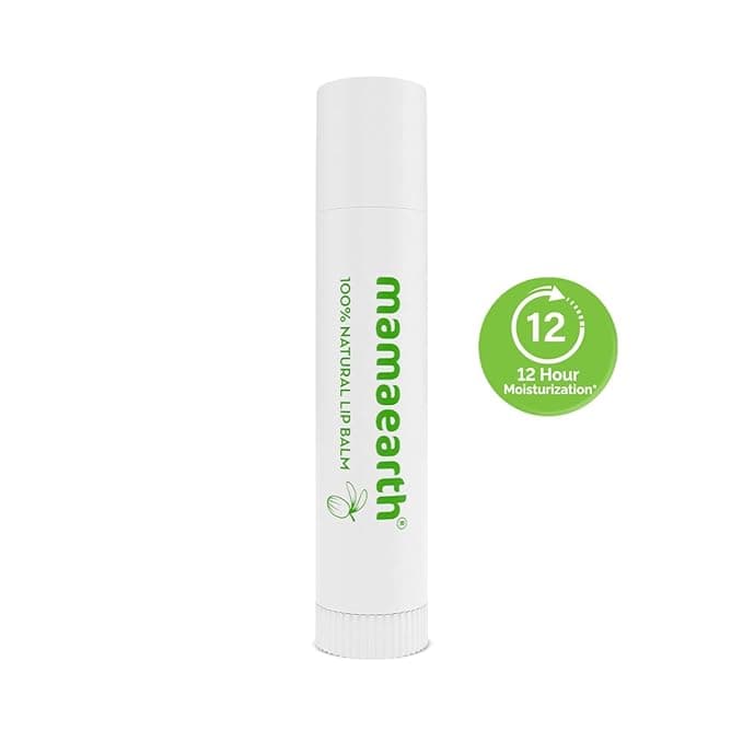 Mamaearth Nourishing 100% Natural Lip Balm with Vitamin E & Shea Butter 4gm