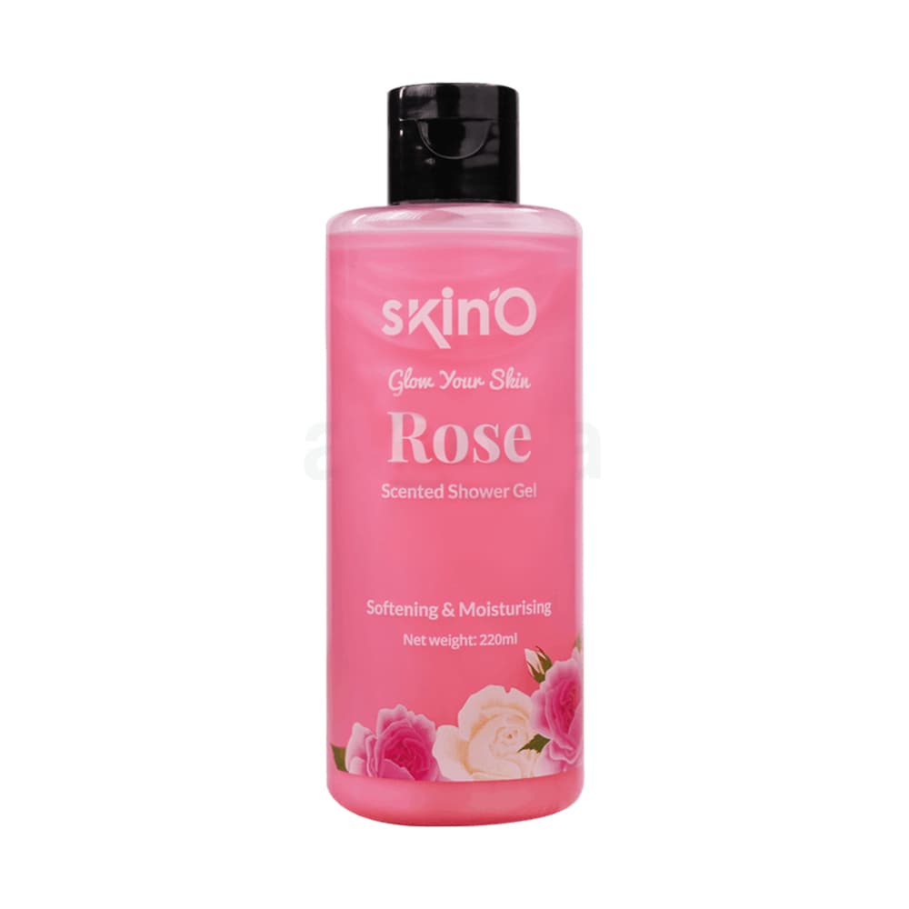 SkinO Glow Your Skin Rose Scented Shower Gel for Softening & Moisturising Skin 220ml
