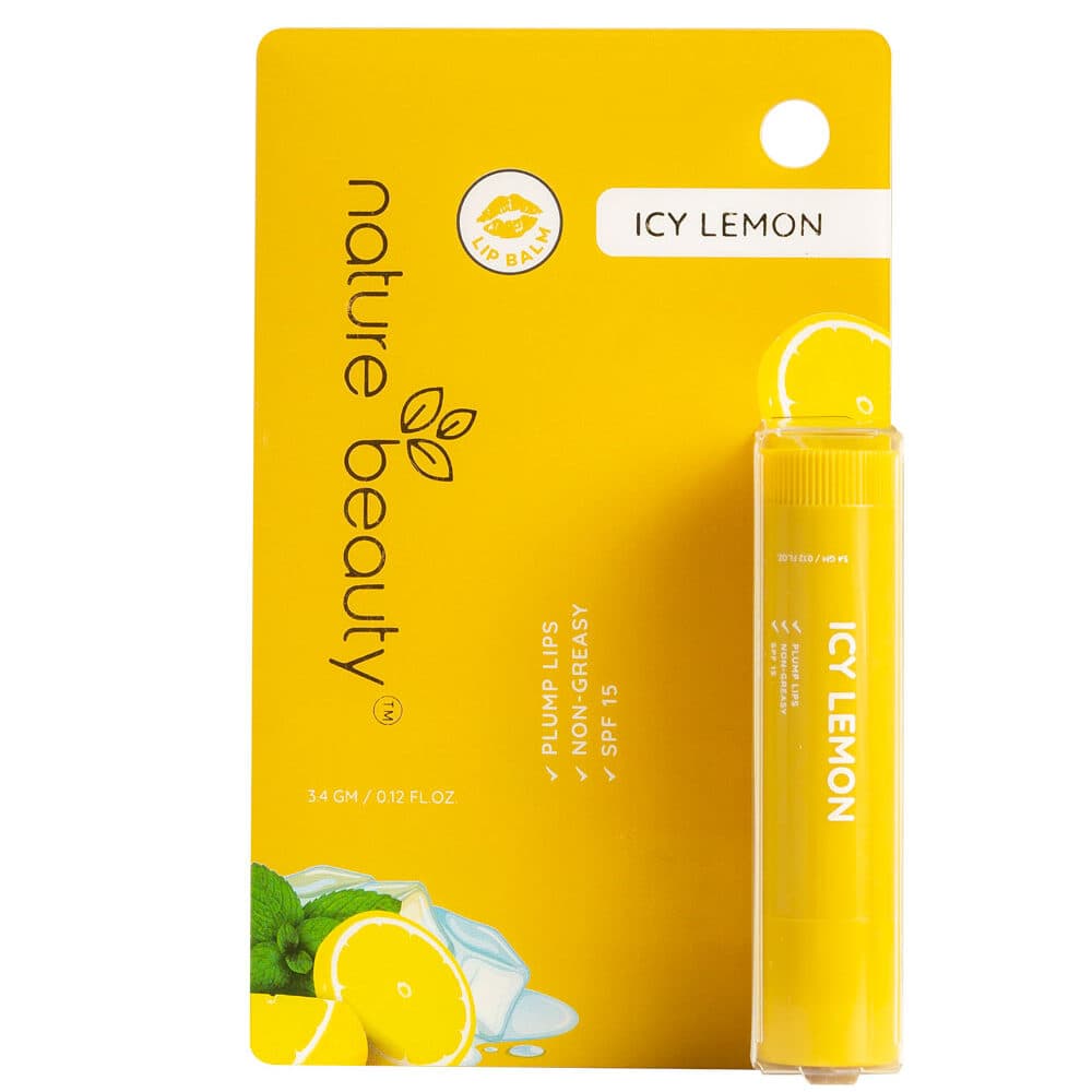 Nature Beauty Icy Lemon Non-Greasy Lip Balm 3.4g