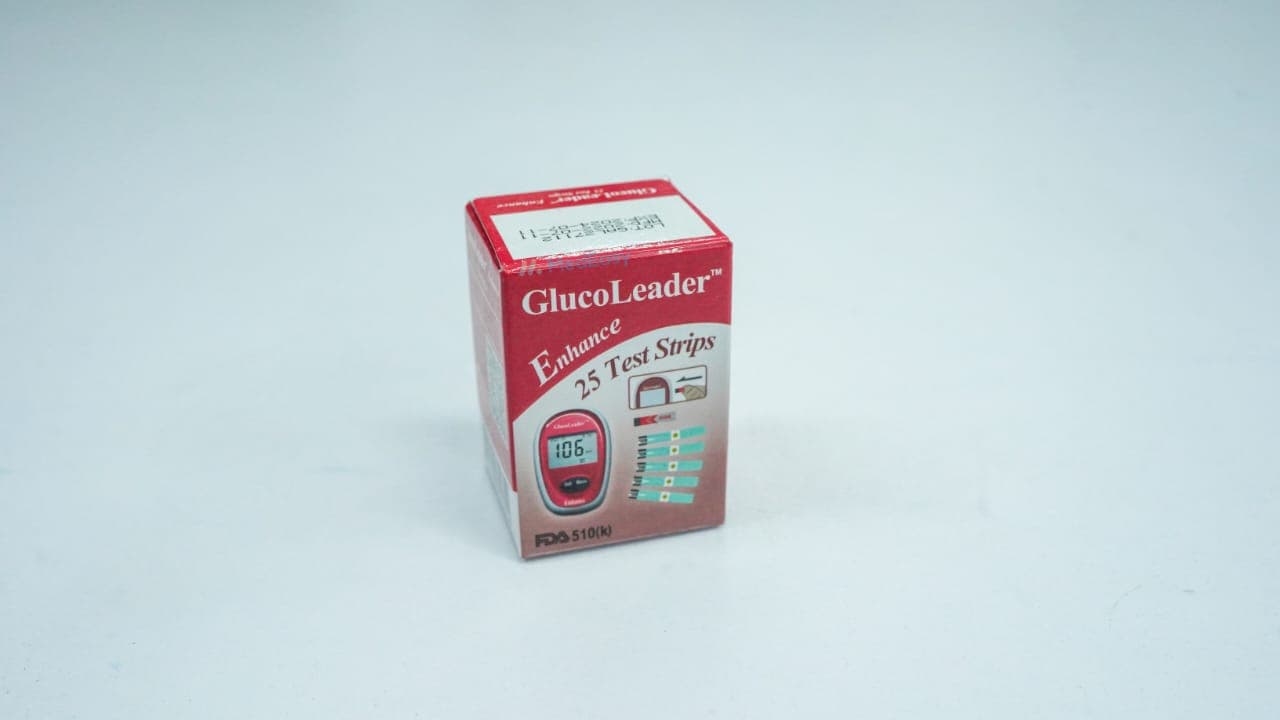 GlucoLeader Enhance Red Test Strip